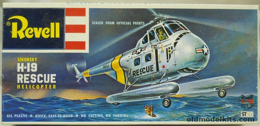 Revell 1/48 Sikorsky H-19 Rescue Japan Issue, H227--450 plastic model kit
